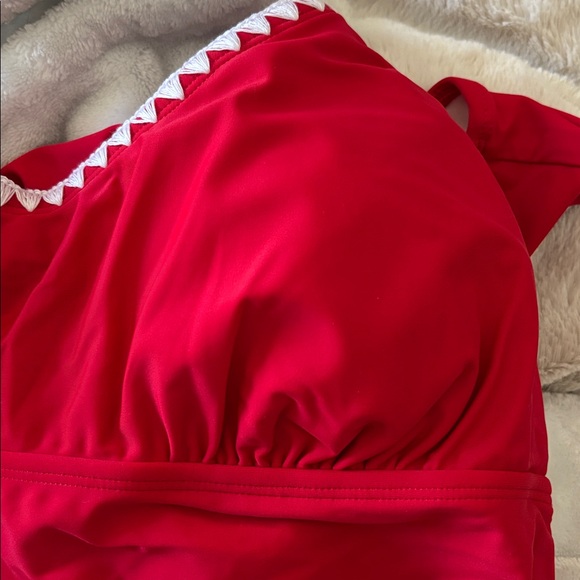 Cupshe Red and White Swimsuit size XL - Picture 6 of 10